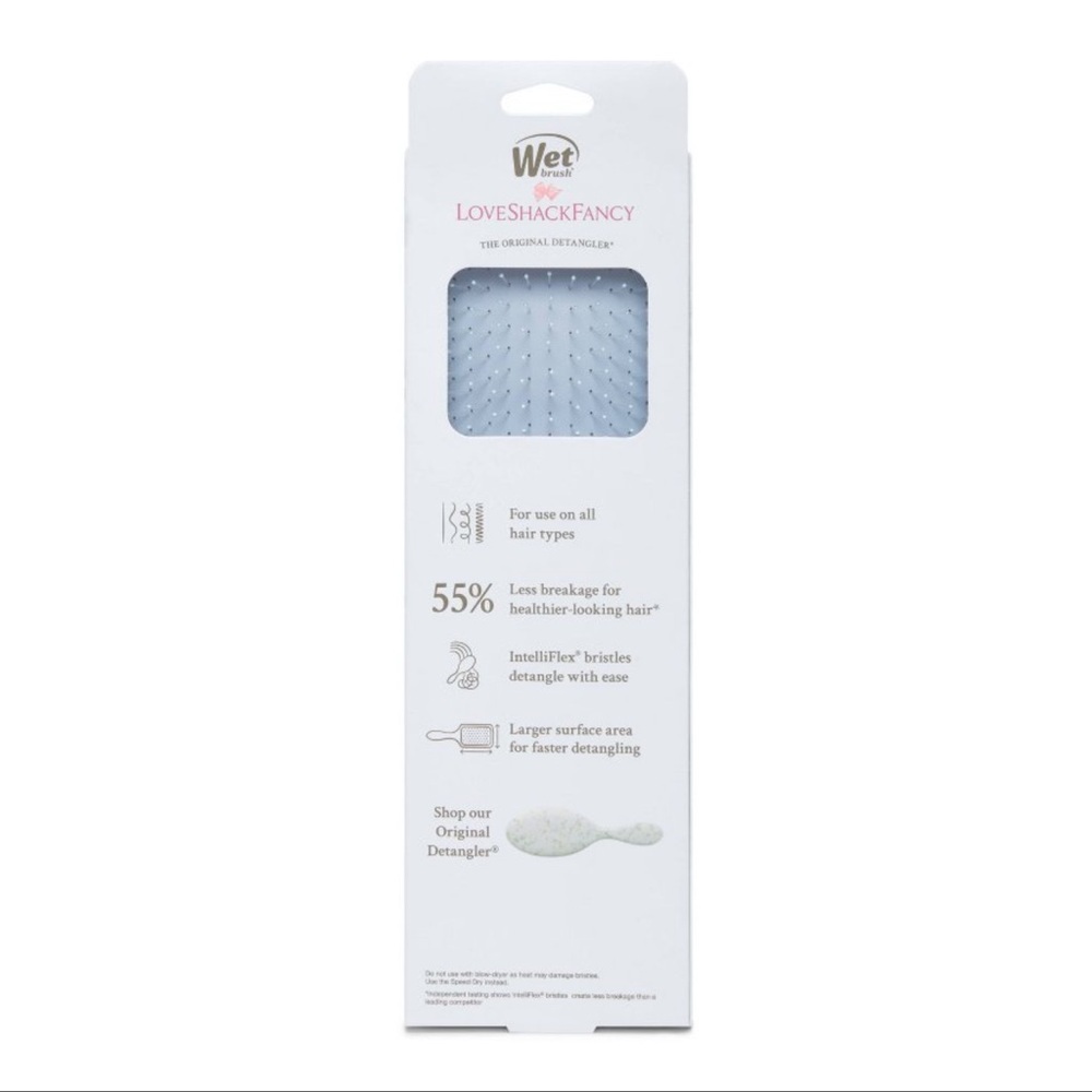 Goody Wet Brush x Love Shack Fancy Paddle Detangler Hair Brush English Ivy Blue - Picture 2 of 6